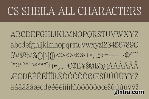 Sheila – Classic Font GKK5FXN