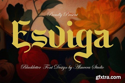 Esviga - Blackletter Font 7DZ3HHR