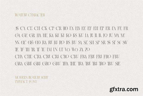 Grache Modern Serif Typeface QYUDFGS