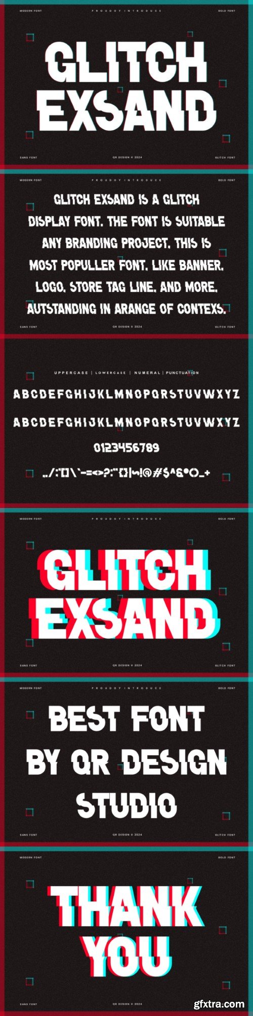 Glitch Exsand Font