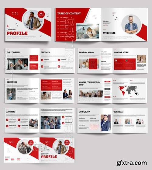 Company Profile Brochure Template Landscape 762606450