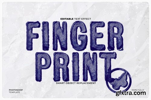 Fingerprint Stamp Text & Logo Effect JZQN7S5