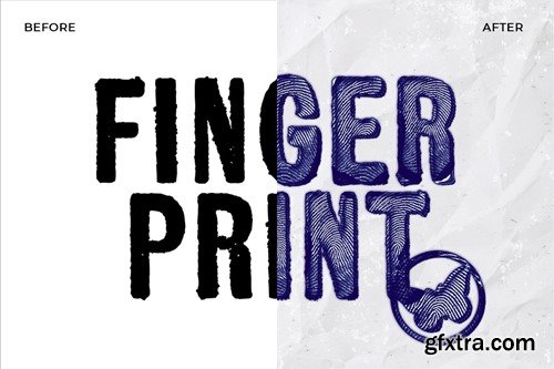 Fingerprint Stamp Text & Logo Effect JZQN7S5