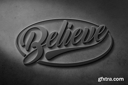 Silver Concrete Logo & Text Effect RC657V4