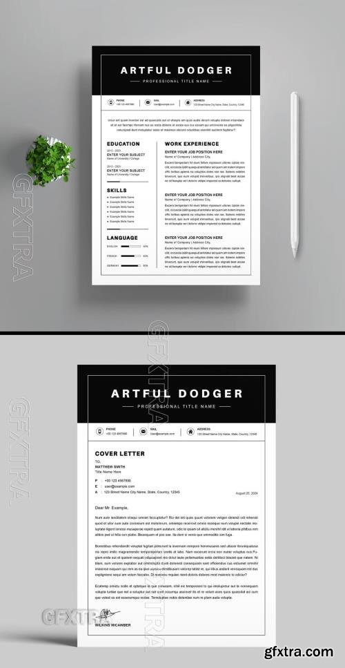 Resume Template Layout 762606644