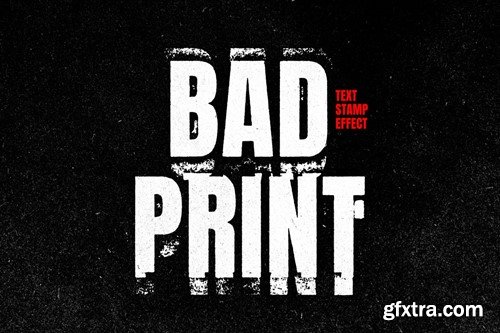 Bad Ink Print Text Effect DKAVA5N