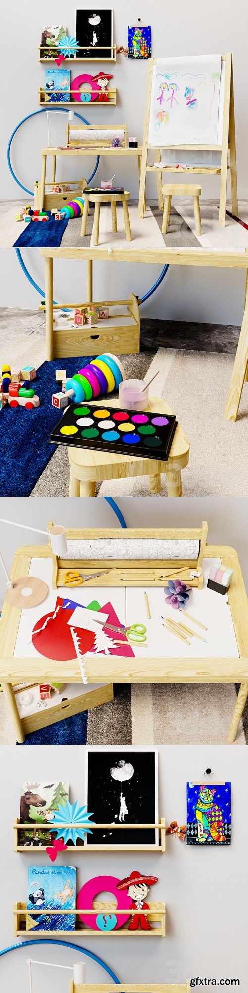 Children\'s decor easel Ikea