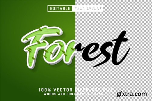 Forest 3d Text - Editable Text Effect UYDB3WP