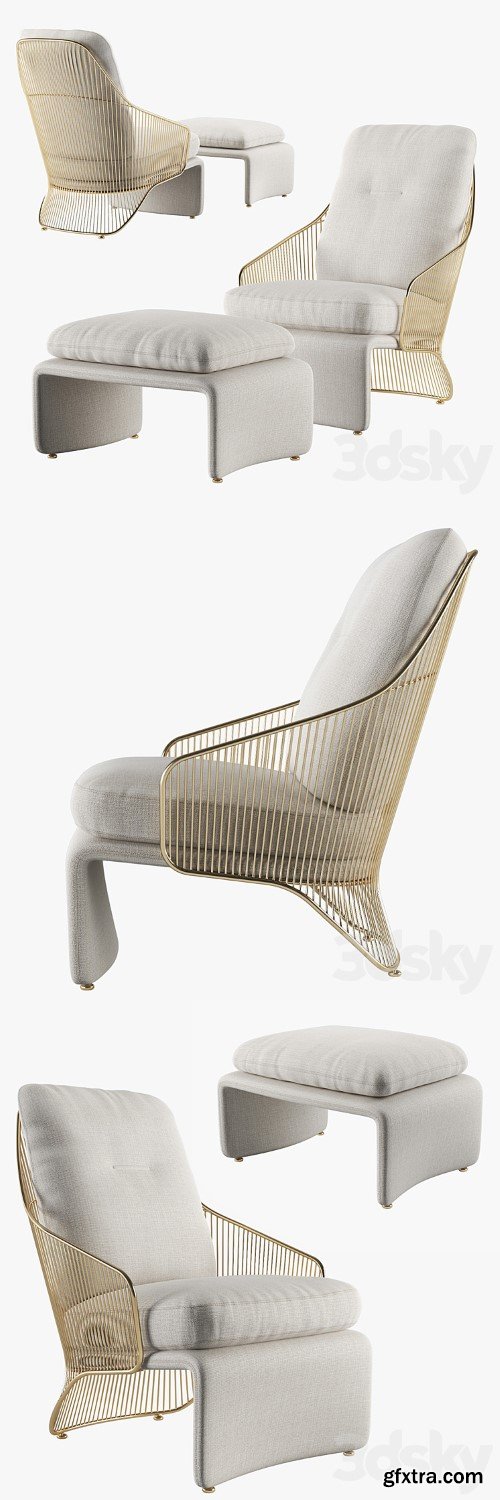 armchair minotti colette