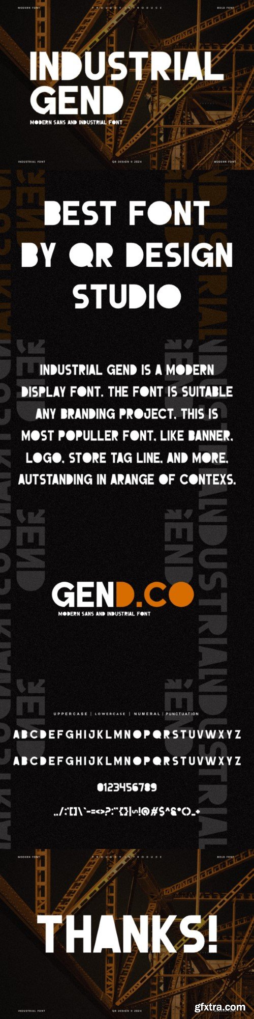 Industrial Gend Font