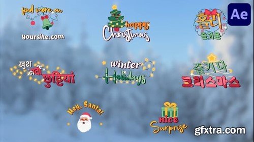 Videohive Christmas Titles for After Effects 55952353