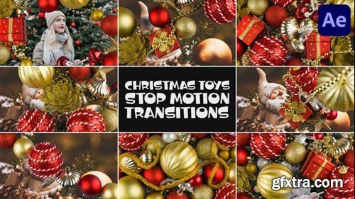 Videohive Christmas Toys Stop Motion Transitions for After Effects 55966087