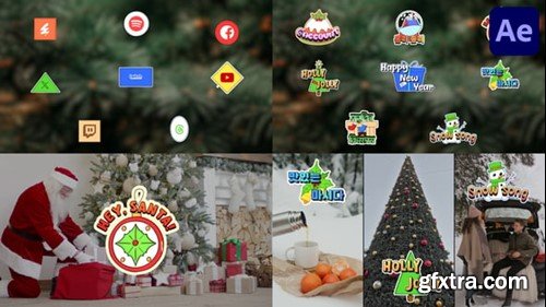 Videohive Christmas Logo Titles for After Effects 55969179