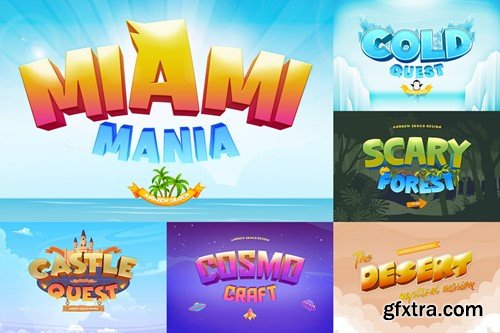 Cartoon Gaming Text Effects 89KMXRZ