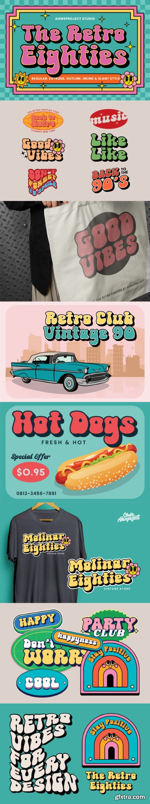 The Retro Eighties Font