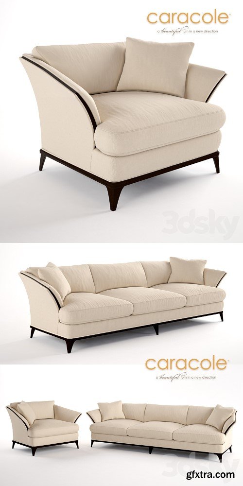 A SIMPLE LIFE chair and sofa by Caracole