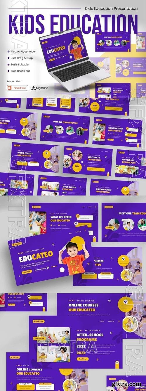 Kids Education Powerpoint Template AM6HRRR