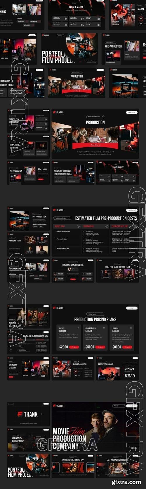 Filmbox - Film And Movie Production PowerPoint HKGC3W8