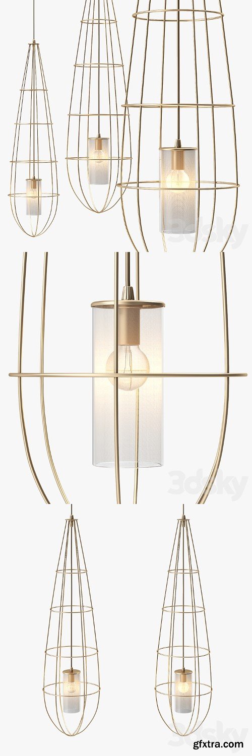 Hamilton Conte Zeppelin Pendant Light