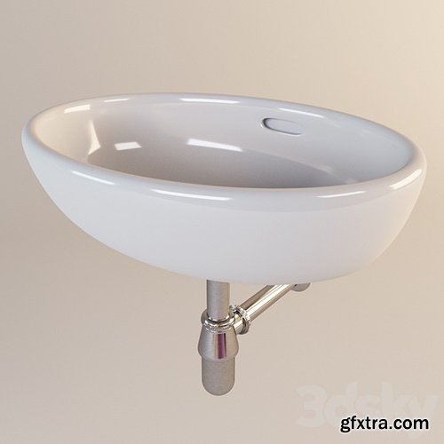 Sink Laufen Pro and Sifon Hansgrohe 52053000