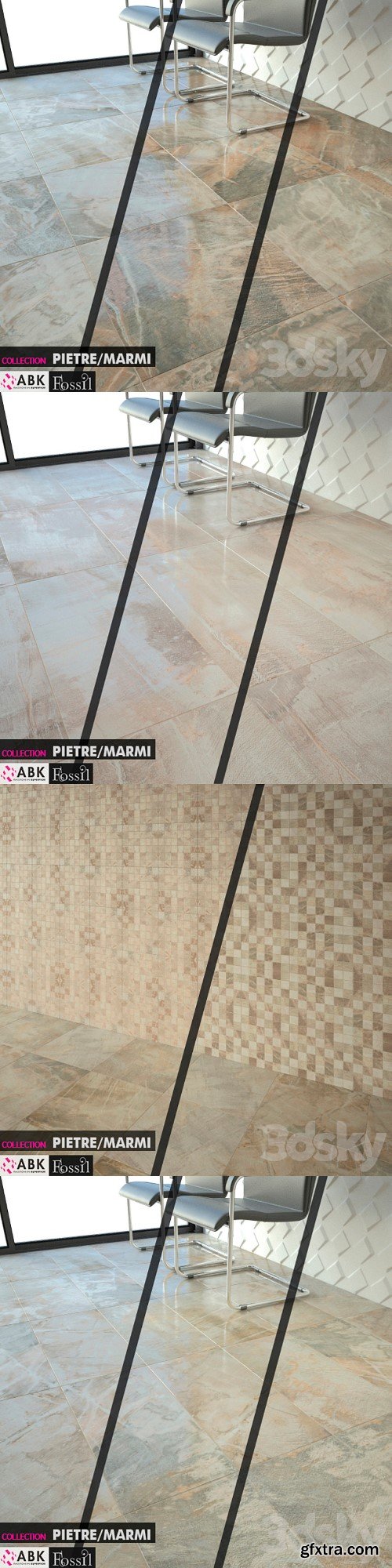 ABK COLLECTION PIETRE MARMI FOSSIL BEIGE