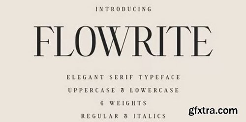 Myfonts - Flowrite Font Family