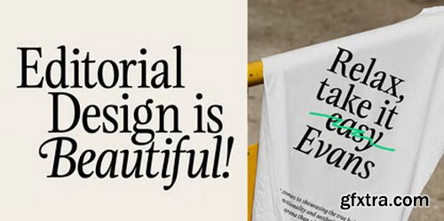 Myfonts - Evans Font Family