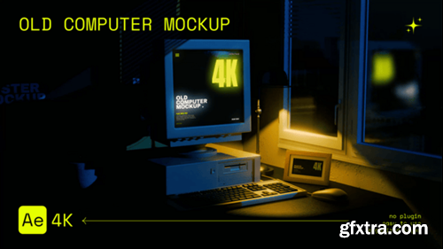 Videohive Old Computer Mockup Night Version 56009214