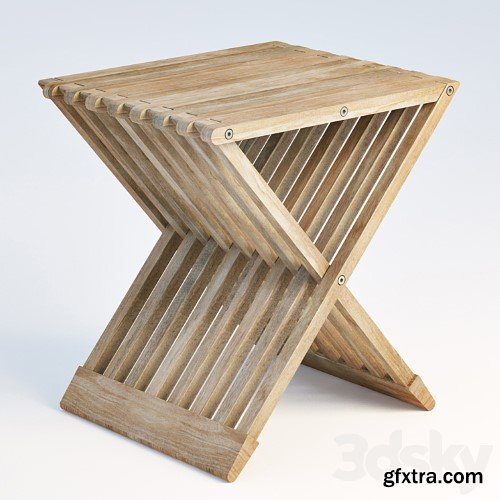 Teak Folding Stool