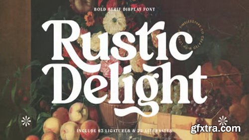 Myfonts - Rustic Delight Font