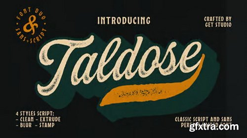 Myfonts - Taldose Script Font Family