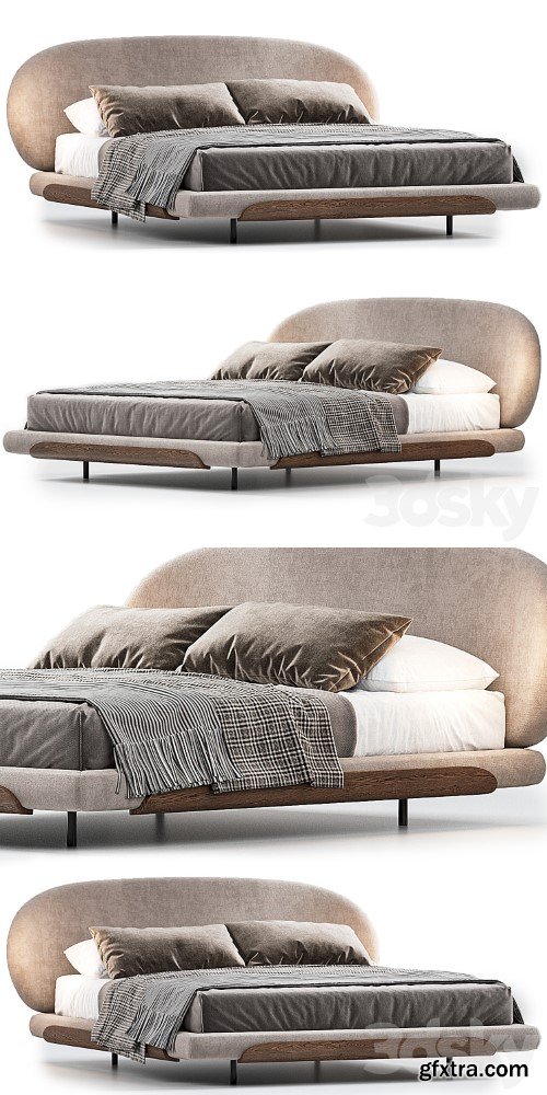 Olos bed by Bonaldo