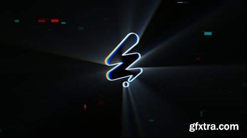 Videohive Shine Glitch Logo Reveal 56007093