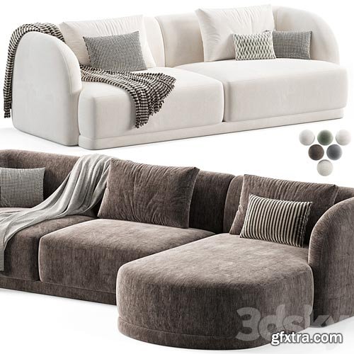 3dsky Pro - Miles sofa by Naduvi