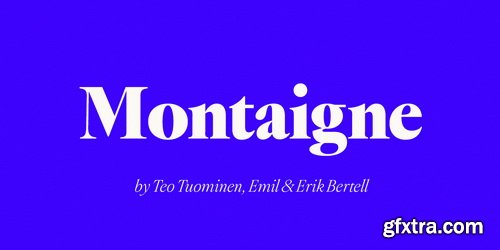 Myfonts - Montaigne Font Family