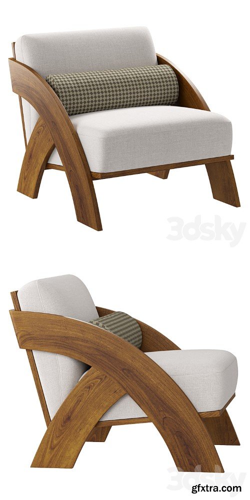 JecksonLoft upholstered wooden chair