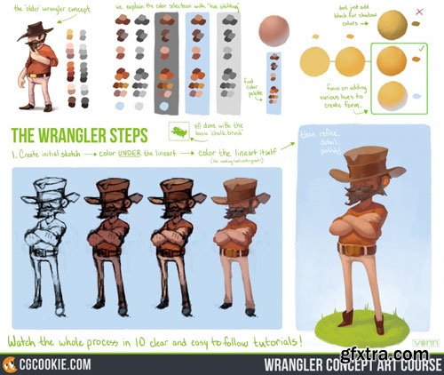 CGCookie - Wrangler Character Concept Art