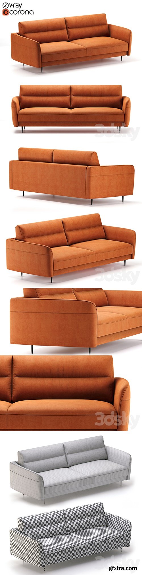 Sofa Ridan Barhat Ginger