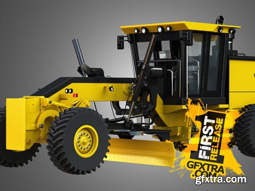 CgTrader - JD - 870GGP - Motor Grader 3D model