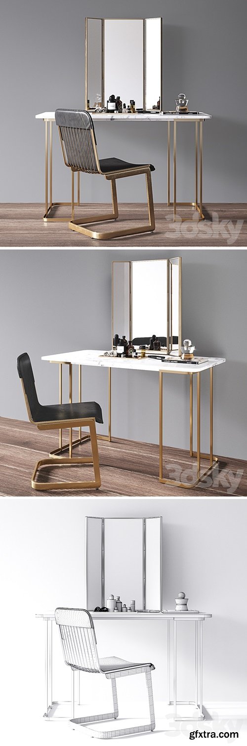 CB2 Dressing table set