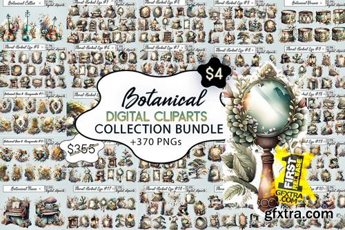 CreativeFabrica - Botanical Cliparts Sublimation Bundle