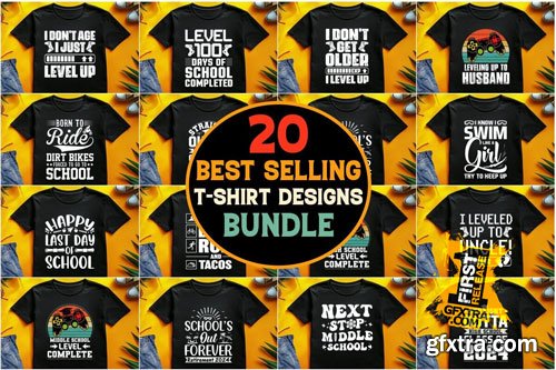 CreativeFabrica - Best Selling T-Shirt Design Bundle