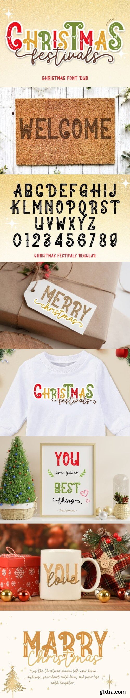 Christmas Festivals Duo Font