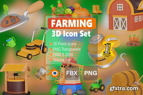 Farming 3D Icon Pack - 30 Free Download Agriculture 3D Icons | IconScout