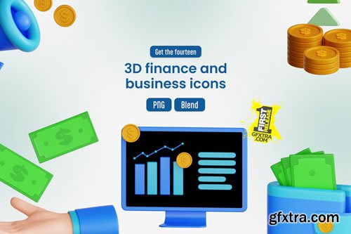 Finance And Business 3D Icon Pack - 14 Free Download Business 3D Icons | IconScout