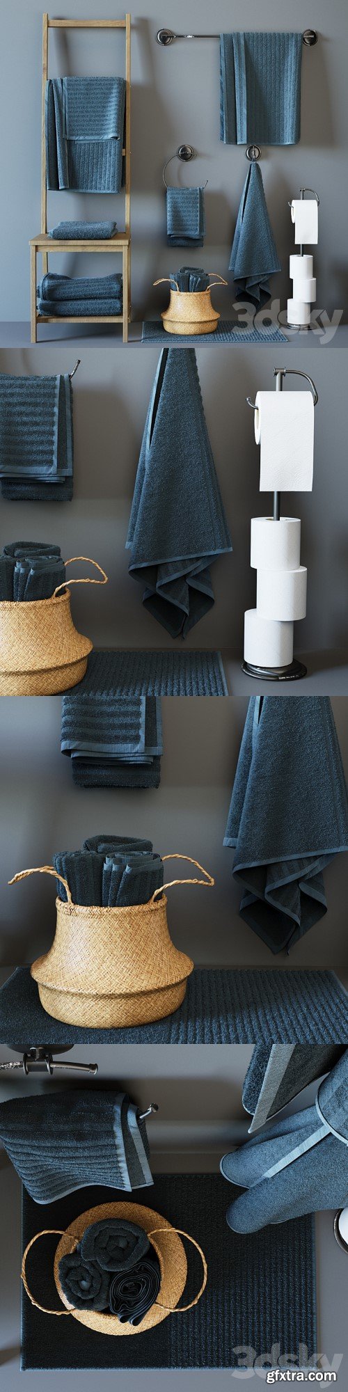 Vaughn (VÅGSJÖN) Bath towels set 2