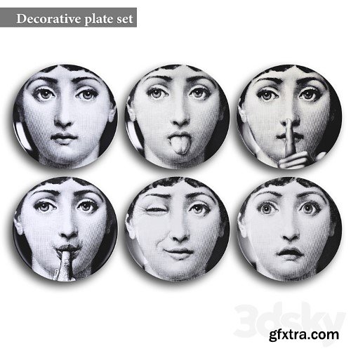 Decorative plate set 3