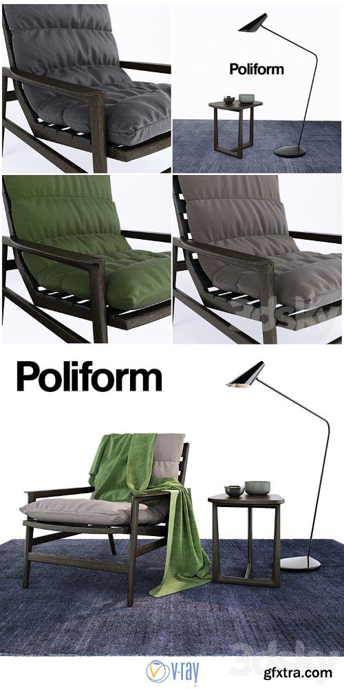 Armchair POLIFORM IPANEMA