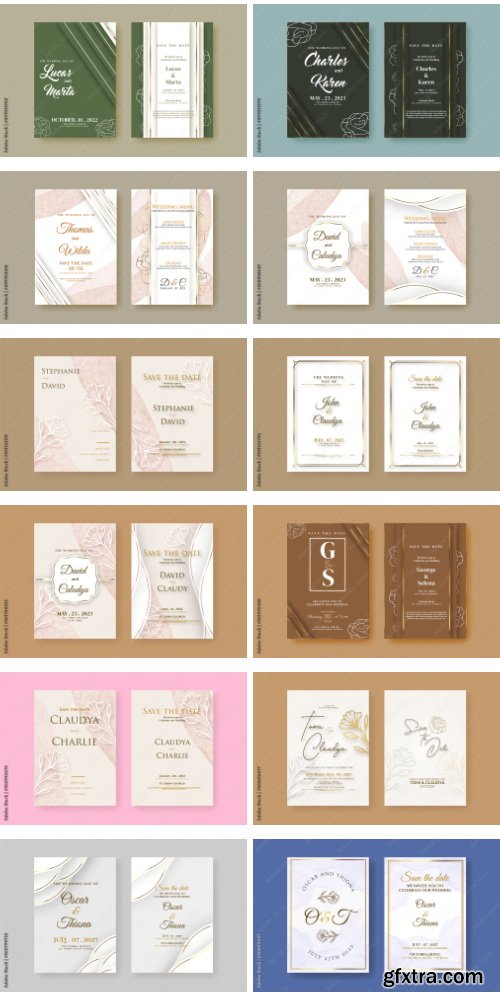 Romantic Wedding Invitation Template 63xAI