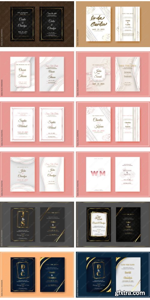 Romantic Wedding Invitation Template 63xAI